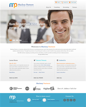 Diseño Wordpress por pb para Macleay Partners | Diseño: #1778910