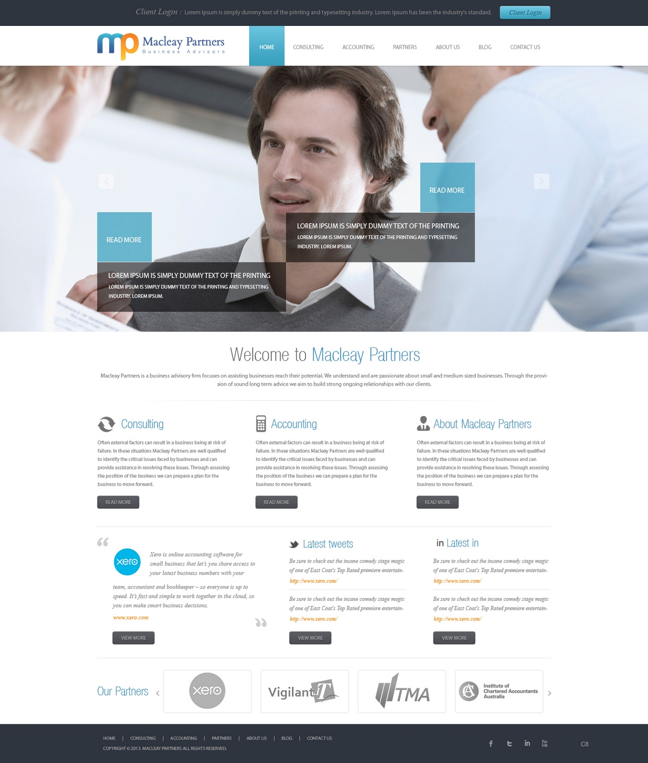Design Wordpress par pb pour Macleay Partners | Design #1779312
