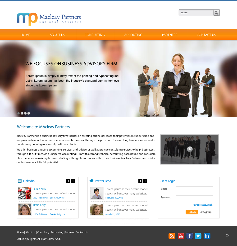 WordPress-Design von pb für Macleay Partners | Design #1781770