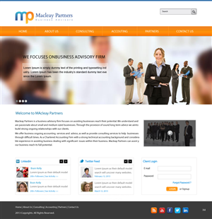 Diseño Wordpress por pb para Macleay Partners | Diseño: #1781770