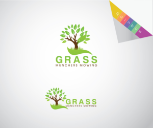 Logo Design by creativemood438 for Grass Munchers Mowing | Design: #6880568