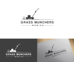 Logo Design by ace of spade for Grass Munchers Mowing | Design #6872346