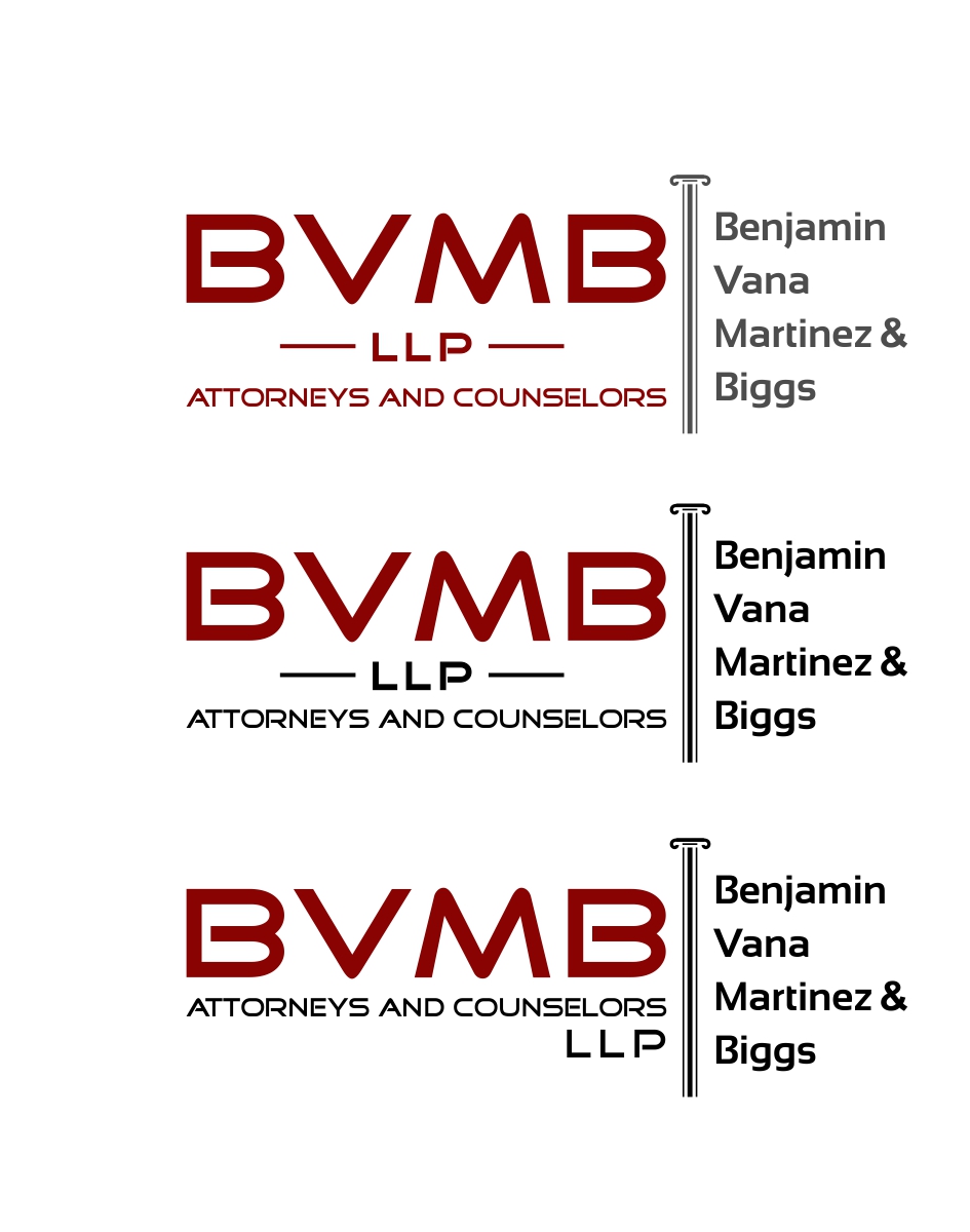 Logo Design by briliana for Benjamin, Vana, Martinez  Biggs, L.L.P. | Design #369625