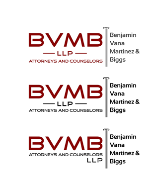 Logo Design by briliana for Benjamin, Vana, Martinez  Biggs, L.L.P. | Design: #369625