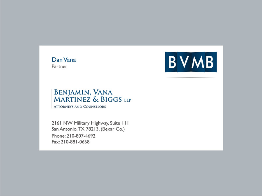 Logo Design by ideartery for Benjamin, Vana, Martinez  Biggs, L.L.P. | Design #390047