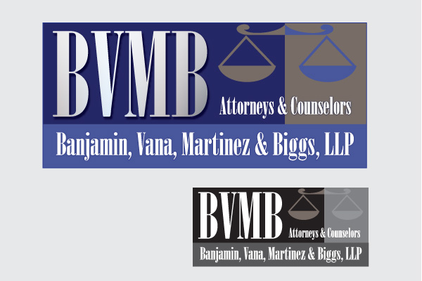 Logo Design by PATRICK KING GRAPHICS for Benjamin, Vana, Martinez  Biggs, L.L.P. | Design #359043