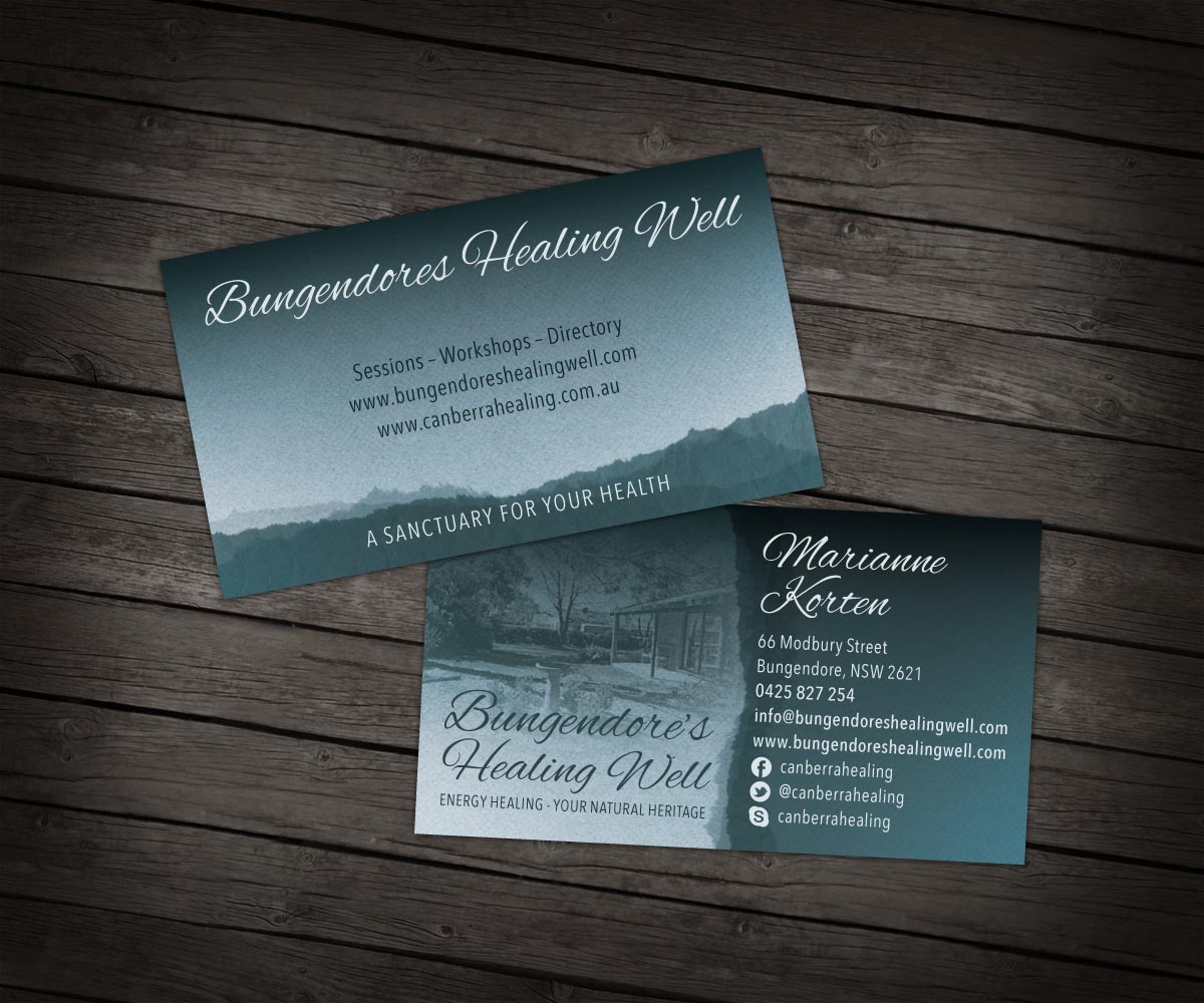 Diseño de Tarjeta de Presentación por amy claire thompson para Canberra Healing | Diseño #1773975