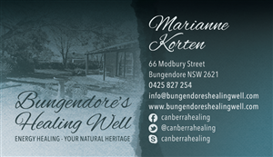 Business Card Design by amy claire thompson for Canberra Healing | Design: #1799189