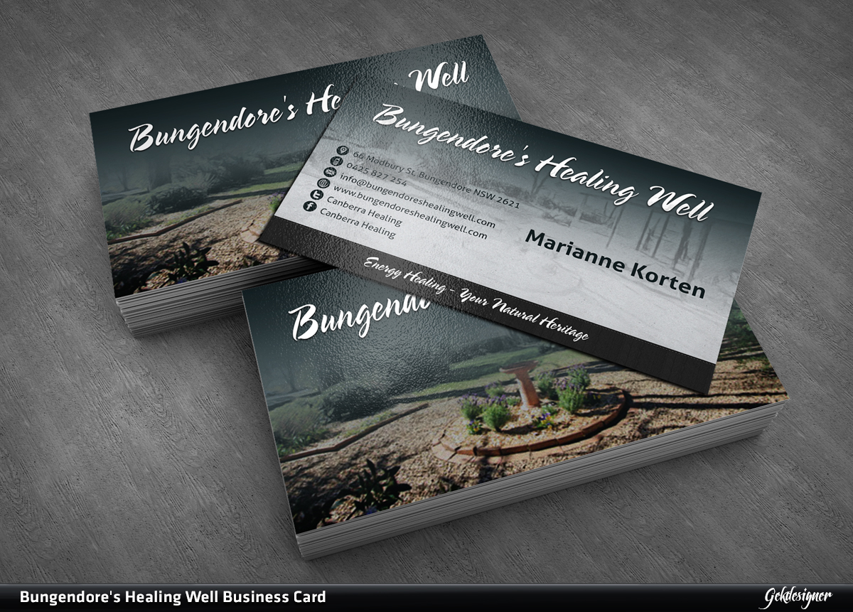 Business Card Design by gekgrfx for Canberra Healing | Design #1781515