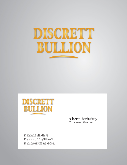 Logo Design by Marcelo K. for Discreet Bullion | Design #1825423