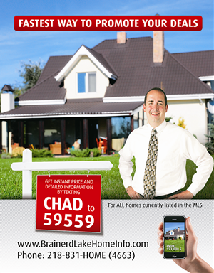 Real Estate Text Messaging Info for house buyers and home sellers | Flyer Design by Andreev