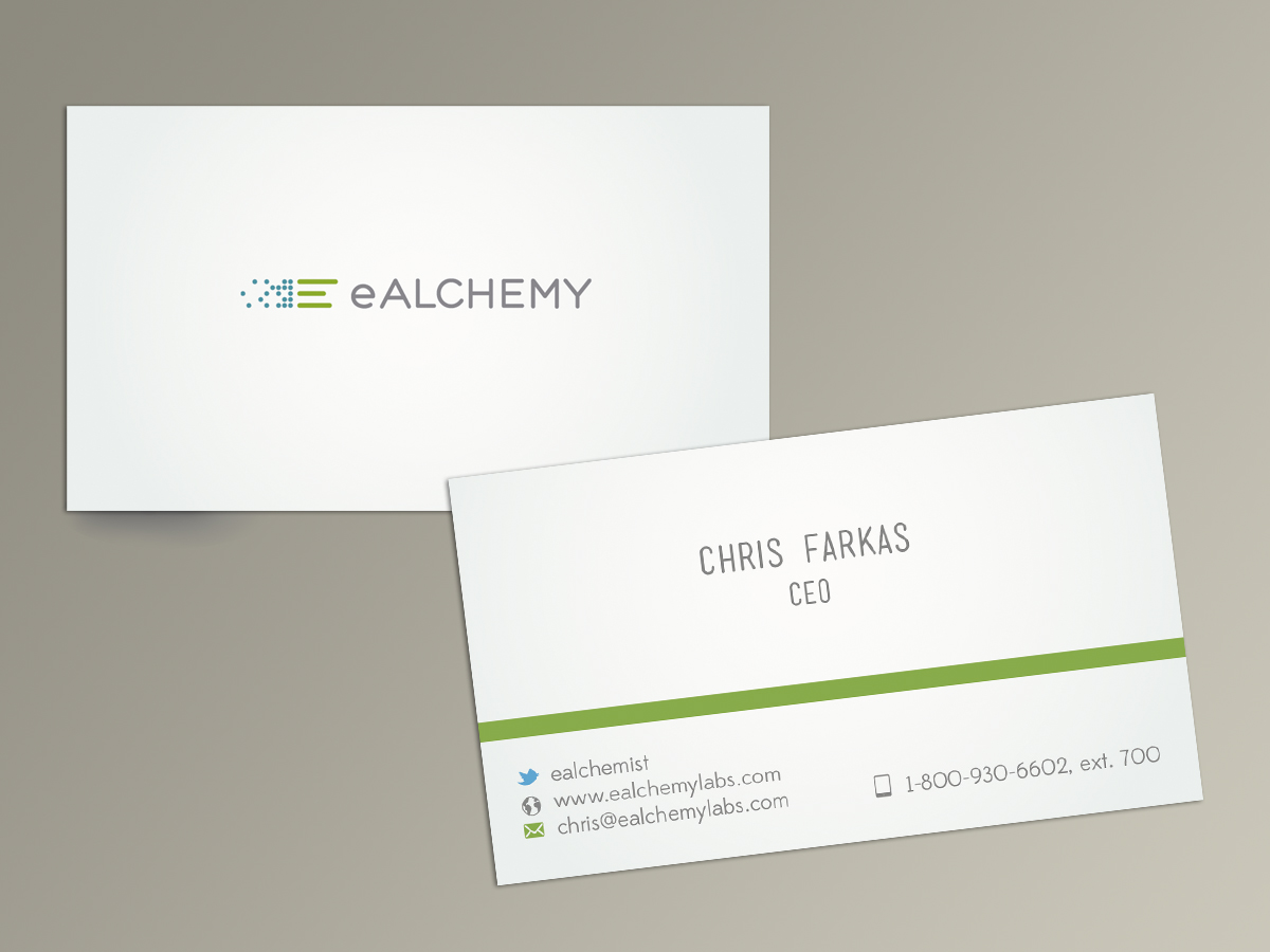 Business Card Design by silviaer for eAlchemy | Design #1781337