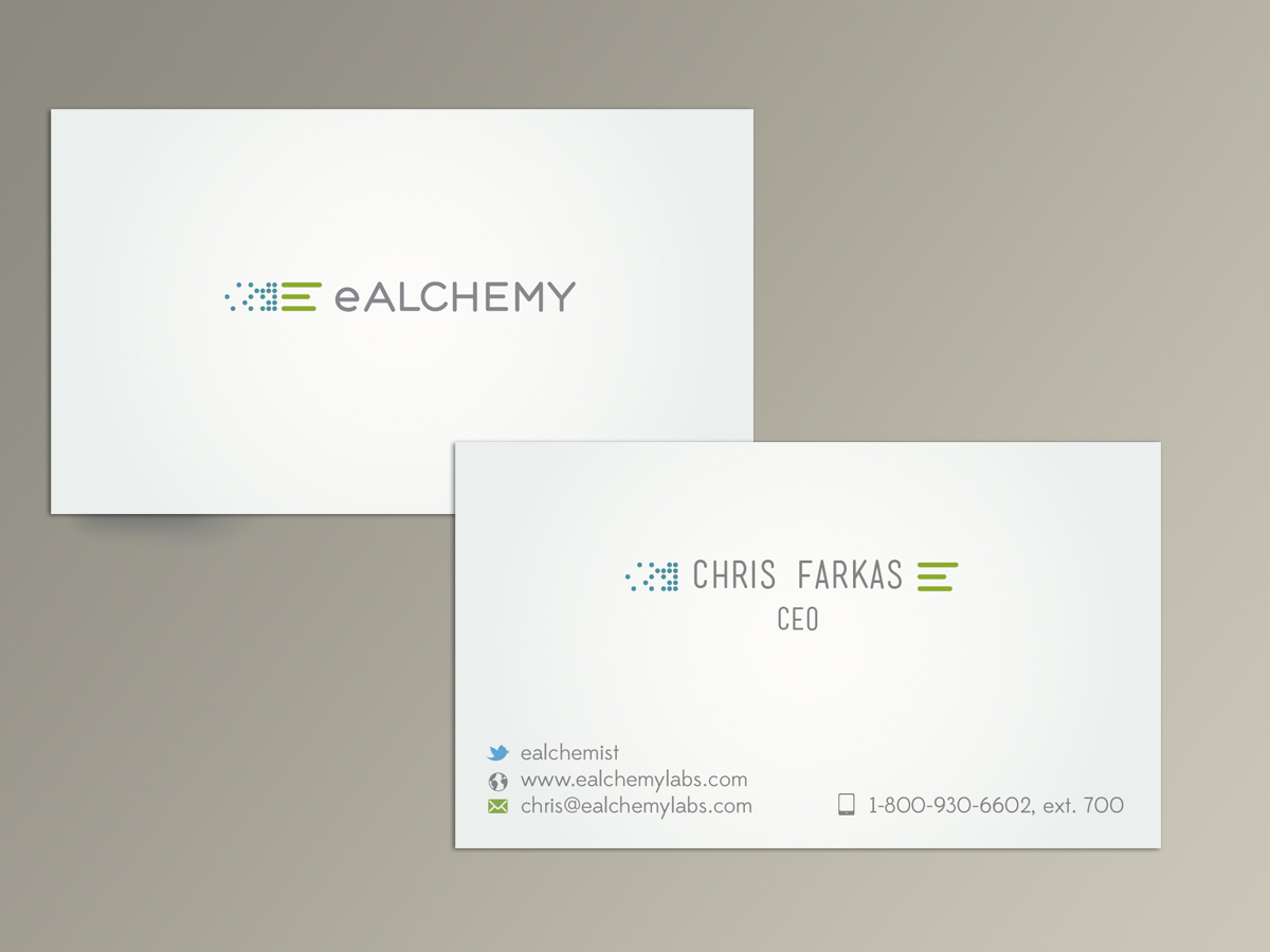 Diseño de Tarjeta de Presentación por silviaer para eAlchemy | Diseño #1781343
