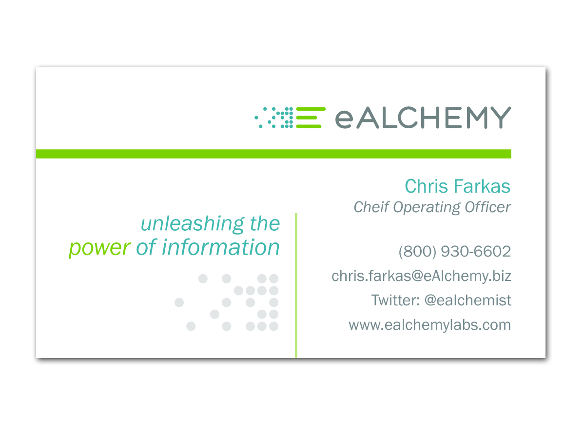 Business Card Design by windyveil for eAlchemy | Design #1772123