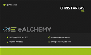 Business Card Design by Pradeep for eAlchemy | Design: #1775061