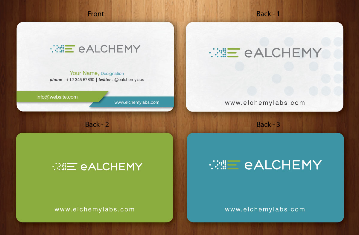 Business Card Design by Sbss for eAlchemy | Design #1776852