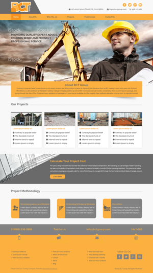 Web Design by Sujit Banerjee for BCT Group  | Design: #6891930
