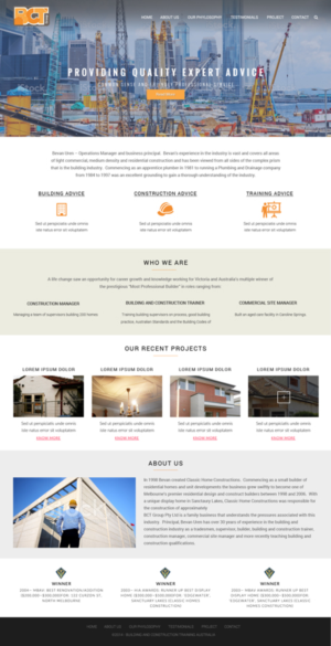 Web Design by Sujit Banerjee for BCT Group  | Design: #6891956