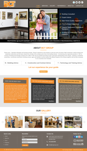 Web Design by Sbss for BCT Group  | Design: #6894795