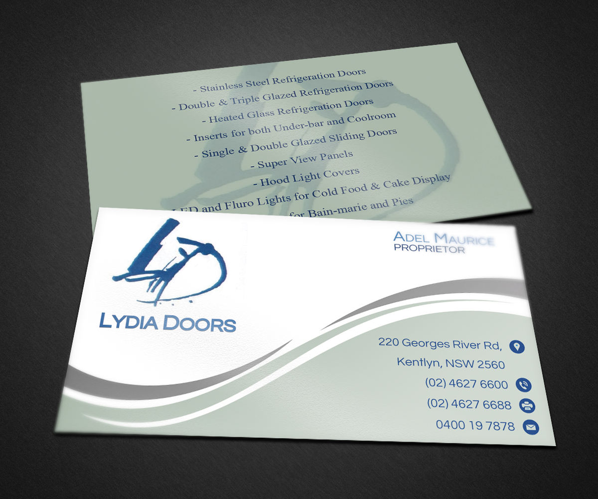 Business Card Design by The Filly Studios for Lydia Doors | Design #8165162