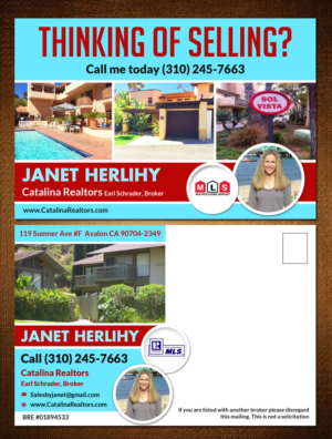 Diseño de Postal por debdesign para Catalina Realtors | Diseño #6899321
