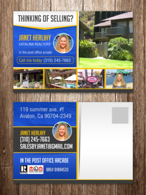 Diseño de Postal por creative.bugs para Catalina Realtors | Diseño #6885737