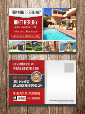Diseño de Postal por creative.bugs para Catalina Realtors | Diseño: #6888946