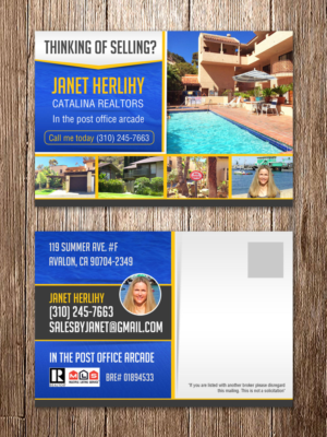 Diseño de Postal por creative.bugs para Catalina Realtors | Diseño: #6888947
