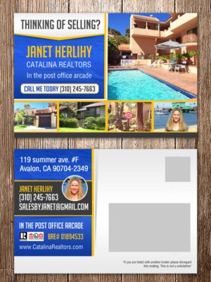 Diseño de Postal por creative.bugs para Catalina Realtors | Diseño: #6899305