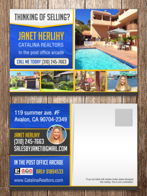 Diseño de Postal por creative.bugs para Catalina Realtors | Diseño: #6899306