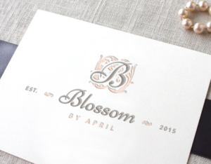 Logo Design by wonderland for Blossom by April | Design: #6910627