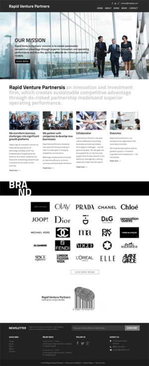 Web-Design von RupalTechno für Rapid Venture Partners | Design #7026849