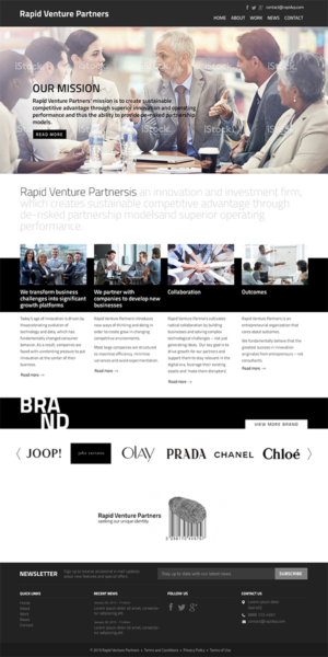 Web Design by RupalTechno for Rapid Venture Partners | Design: #7027486