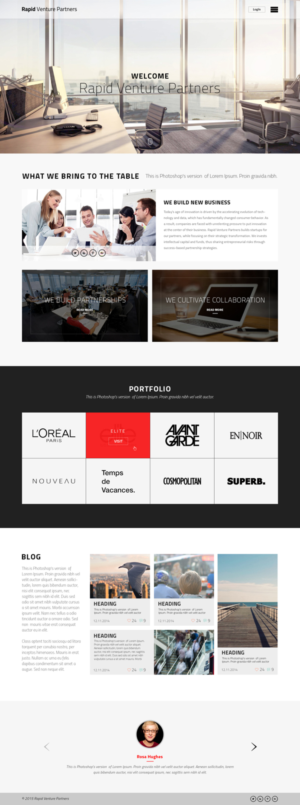 Web Design by the-lion-king for Rapid Venture Partners | Design: #6957929