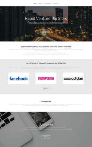 Web Design by dii for Rapid Venture Partners | Design: #6981476