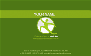 Funky physio needs a business card to match! | Business Card Design by Seahorse Creative
