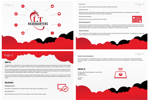 Design de Brochure par bibinparker pour I.T. Headquarters Pty Ltd | Design #1777447