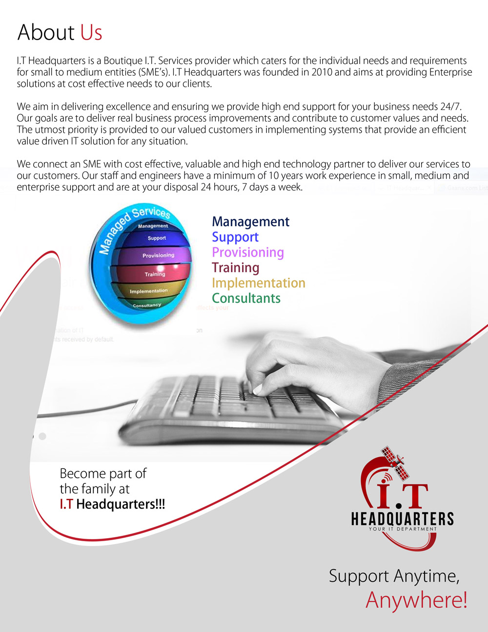 Brochure Design by uk for I.T. Headquarters Pty Ltd | Design #1883073