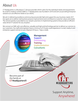 Brochure Design by uk for I.T. Headquarters Pty Ltd | Design: #1883073