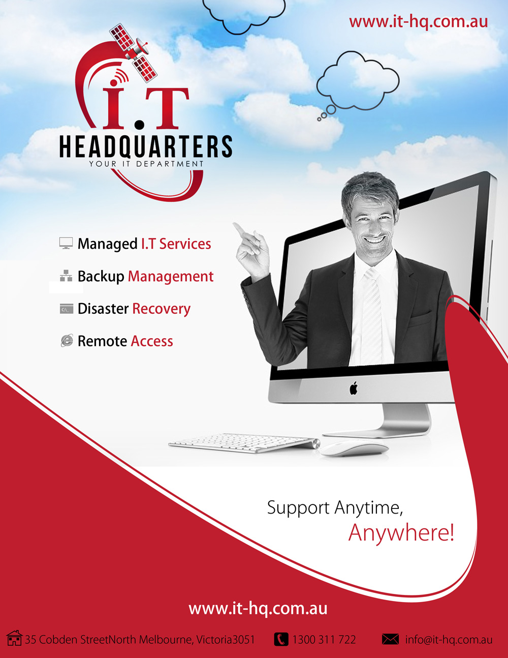 Brochure Design by uk for I.T. Headquarters Pty Ltd | Design #1896764