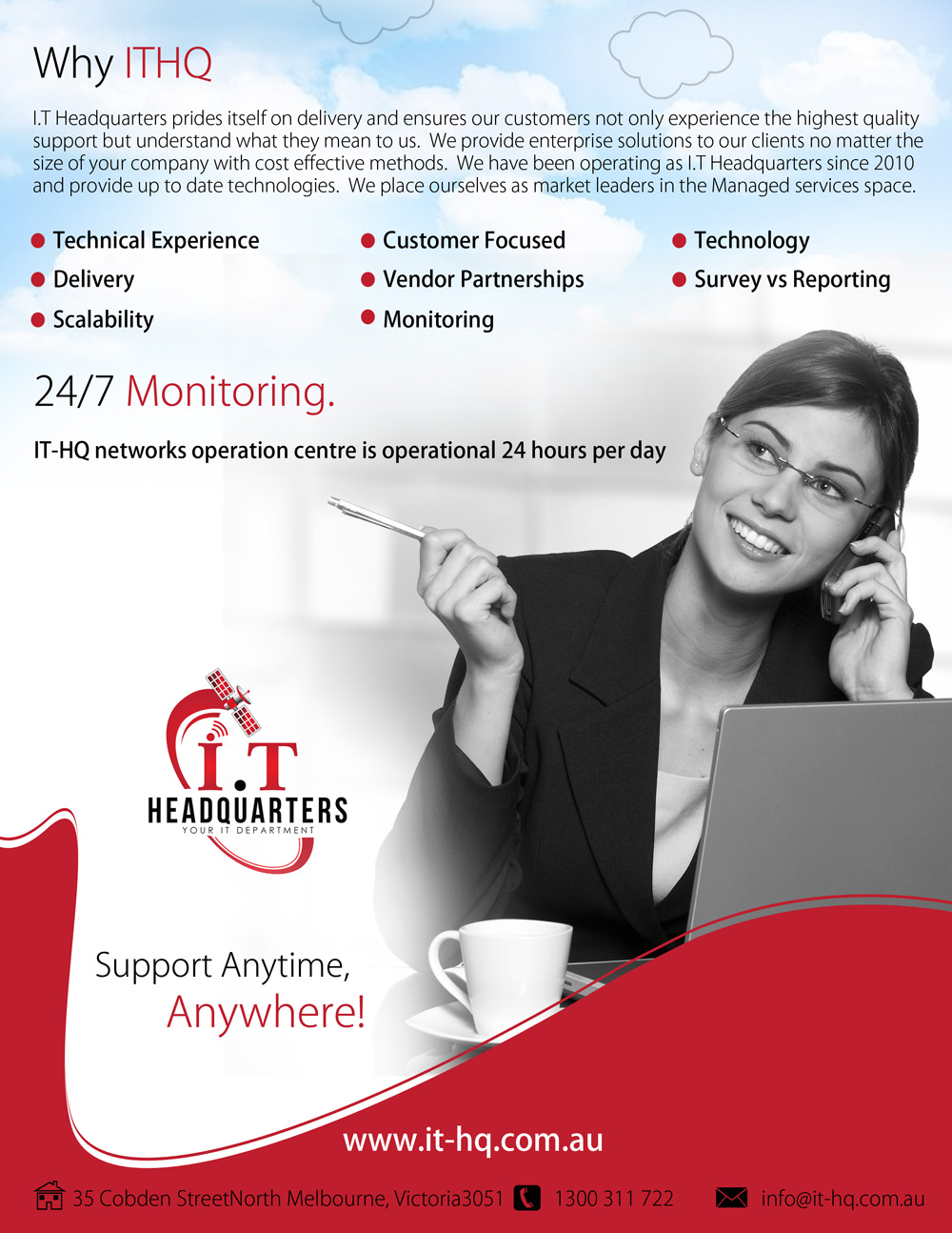 Brochure Design by uk for I.T. Headquarters Pty Ltd | Design #1896894