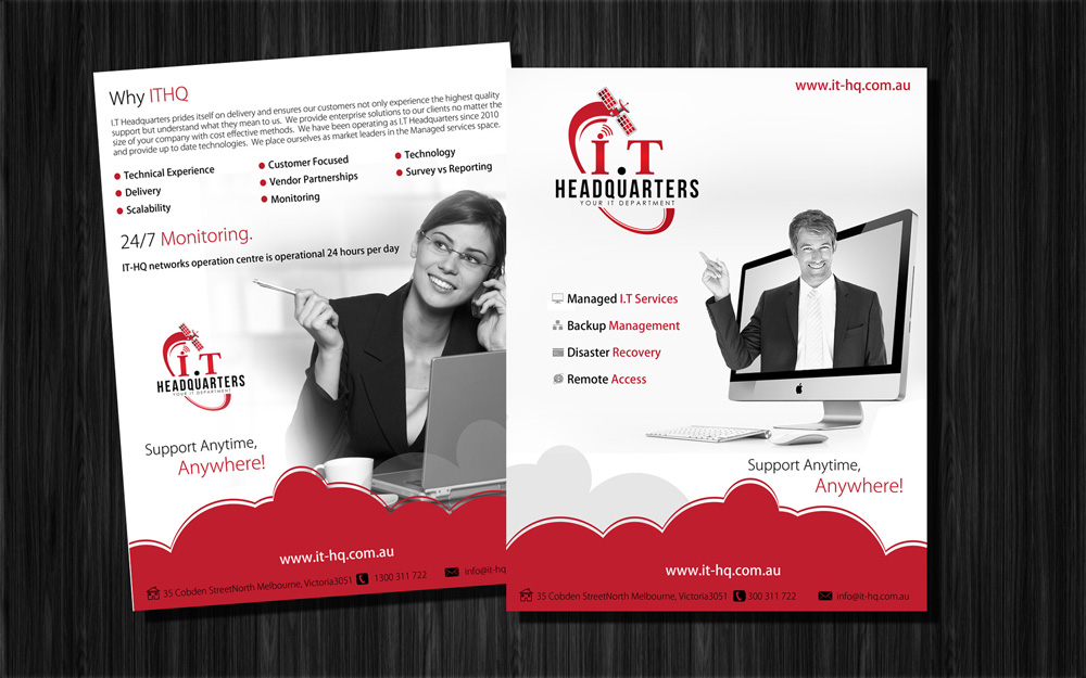 Brochure Design by uk for I.T. Headquarters Pty Ltd | Design #1904962