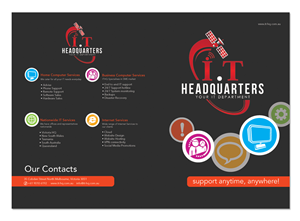 Design de Brochure par vigil raj pour I.T. Headquarters Pty Ltd | Design #1778323