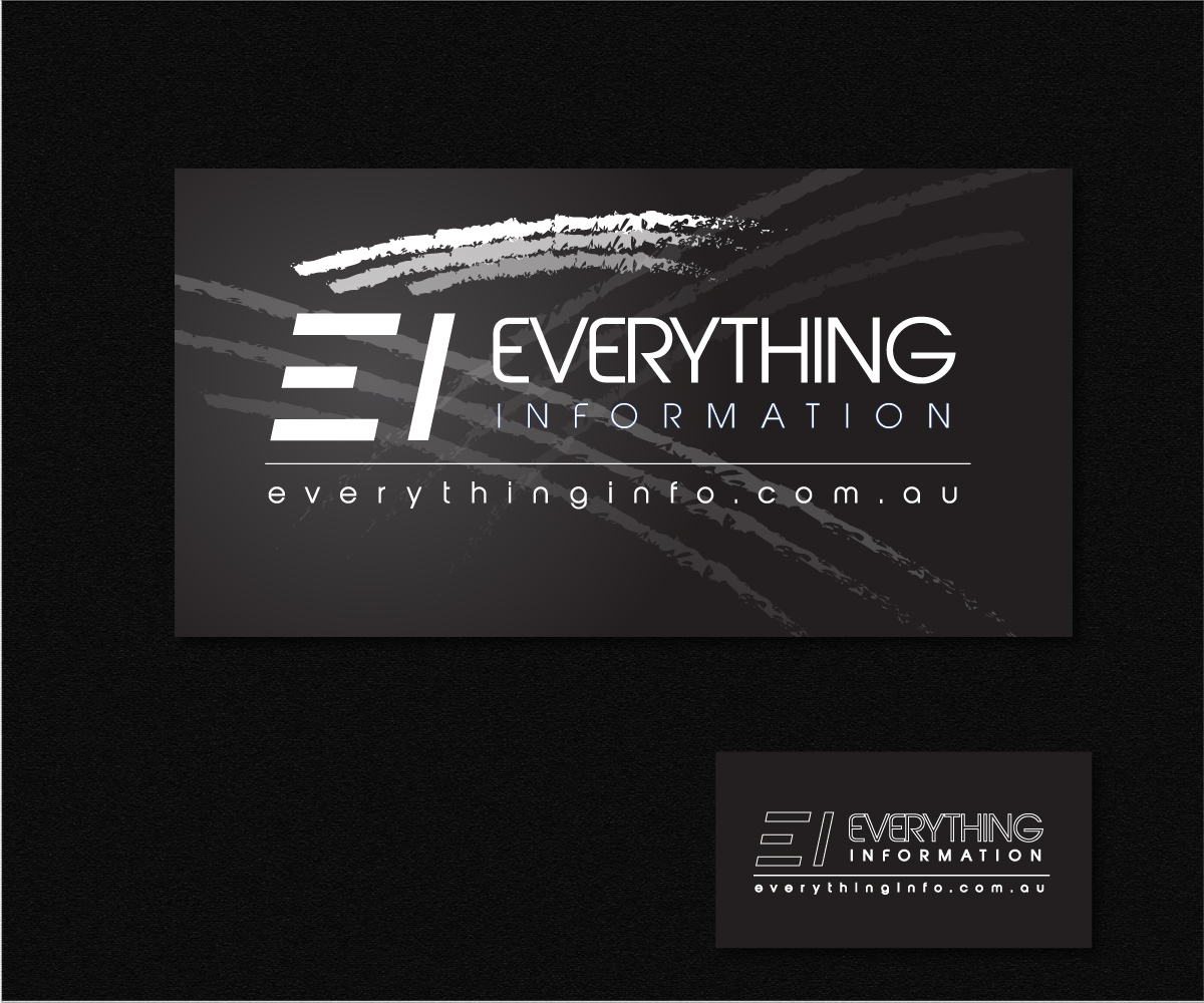 Visitenkarten-Design von SamFenix für Everything Information Pty Ltd | Design #1794427
