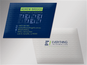 Business Card Design by silviaer for Everything Information Pty Ltd | Design: #1796788