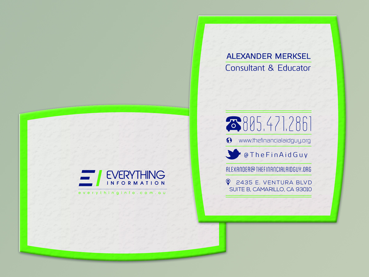 Business Card Design by silviaer for Everything Information Pty Ltd | Design #1801222
