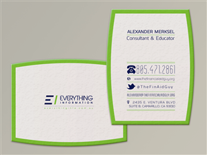 Business Card Design by silviaer for Everything Information Pty Ltd | Design: #1801222