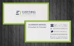 Business Card Design by silviaer for Everything Information Pty Ltd | Design: #1815283