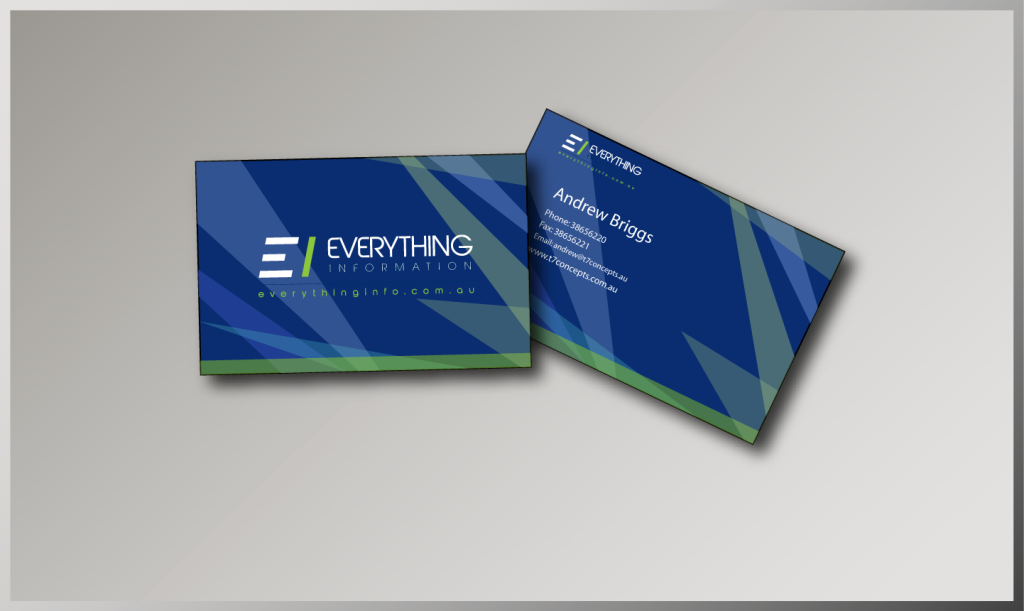 Business Card Design by nafizrahat for Everything Information Pty Ltd | Design #1778716