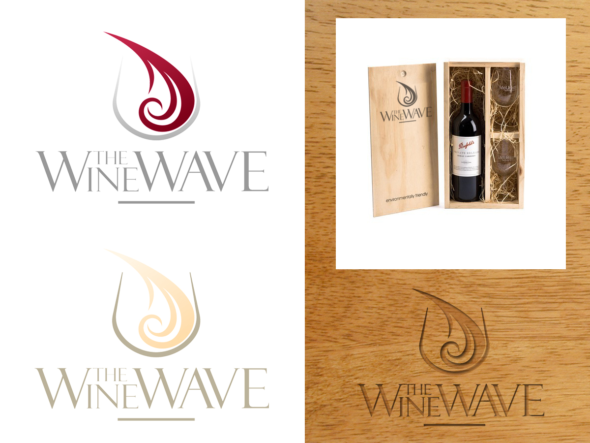 Logo Design by vladst2004 for The Wine Wave | Design #1781142